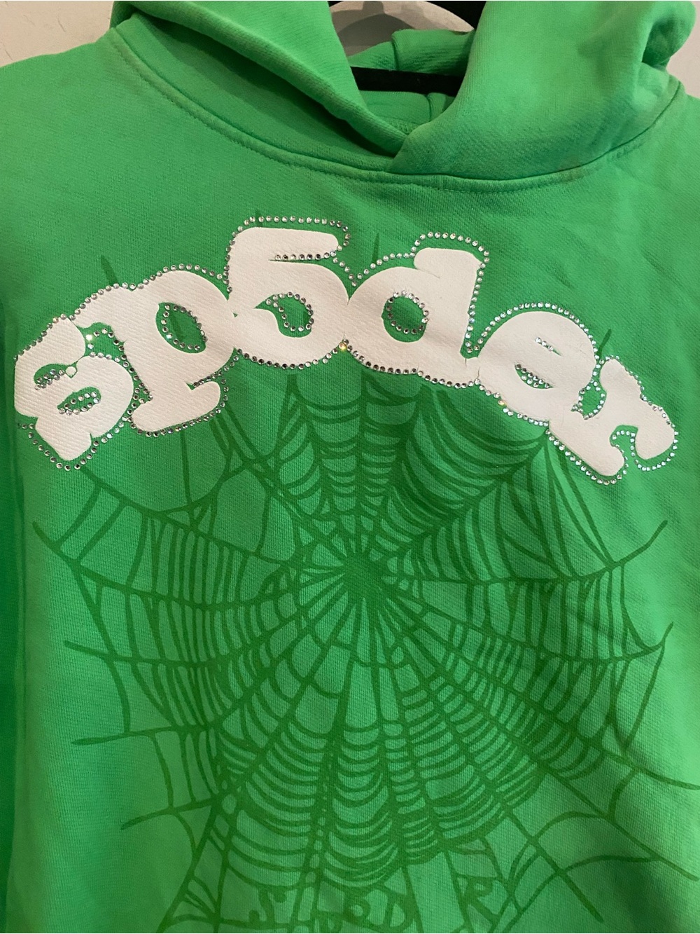 Sp5der Bedazzled Sweatshirt - Women's Size S - Picture 2 of 12
